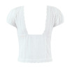 Fashion lace V-neck chest lace up top for women